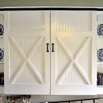 diy barn closet doors, storage locker, mudroom area