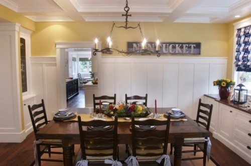 Wainscoting-board-and-batten-dining room DIY board and batten, tutorial