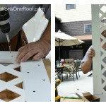 How to build a lattice privacy screen {diy tutorial}