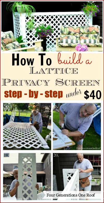 how to build a lattice privacy screen