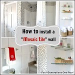 how to install mosaic tile
