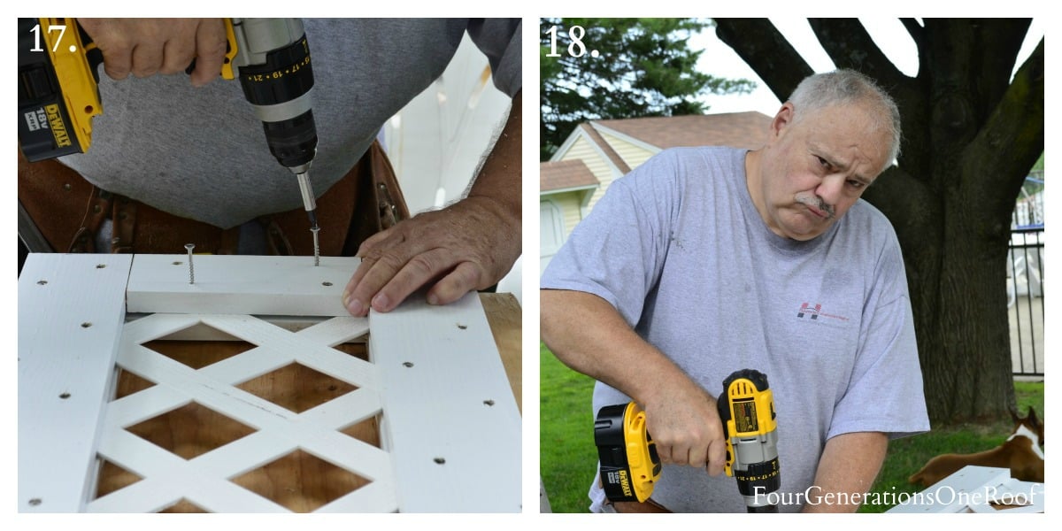 How to build a lattice privacy screen on a budget {tutorial} Page 8