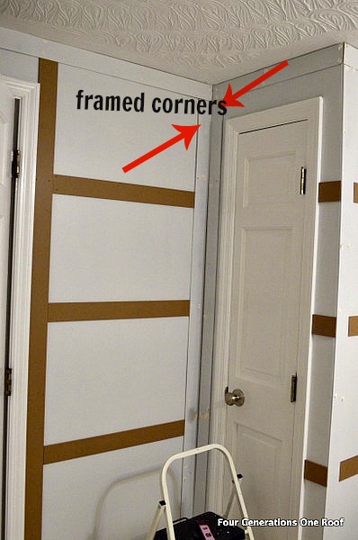 bathroom full wall wainscoting