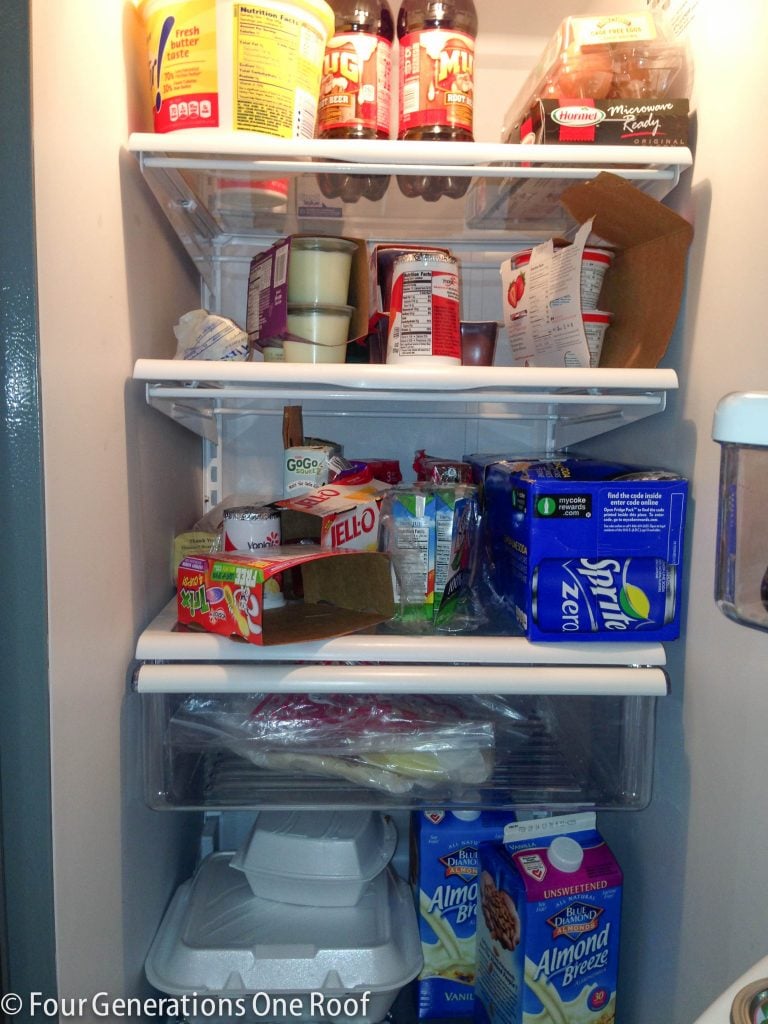 Organization Refrigerator Makeover