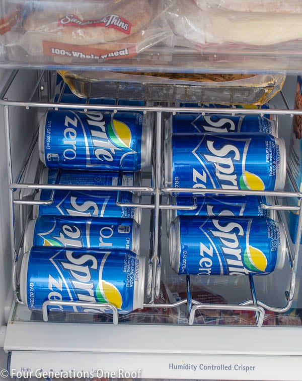 soda organizer Organization Refrigerator Makeover