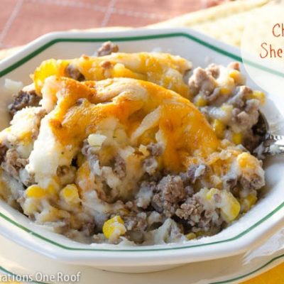 cheesy shepherd's pie