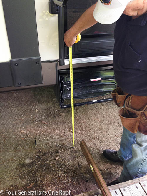 measuring for steps to an RV