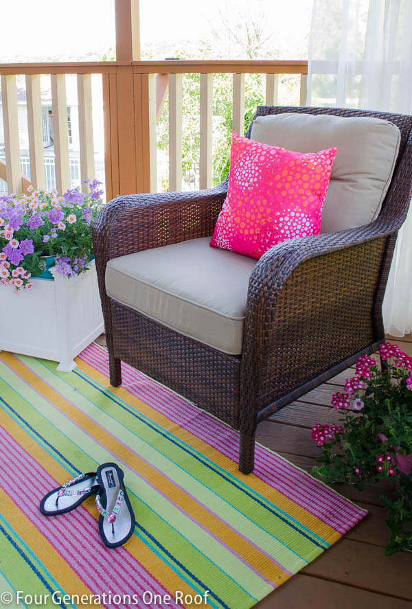 Our summer covered porch makeover