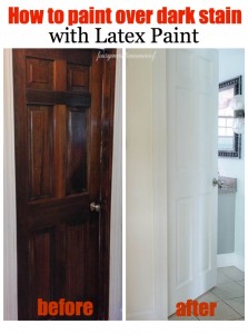 How to paint over stained wood | Four Generations One Roof
