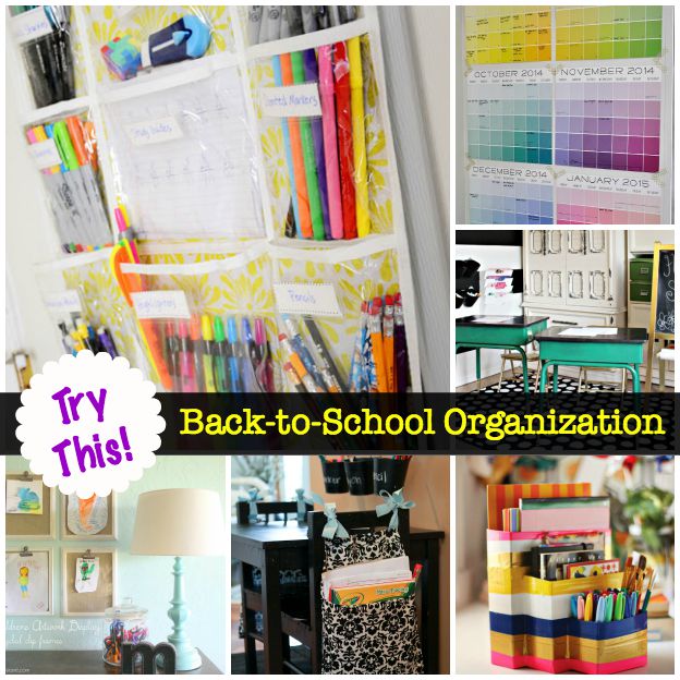 TRY THIS: Back to School Organization - Four Generations One Roof Blog