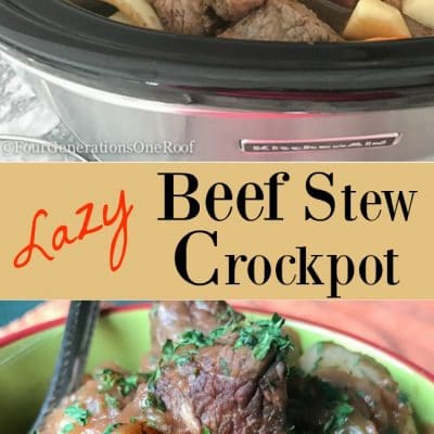 Lazy Crockpot Beef Stew