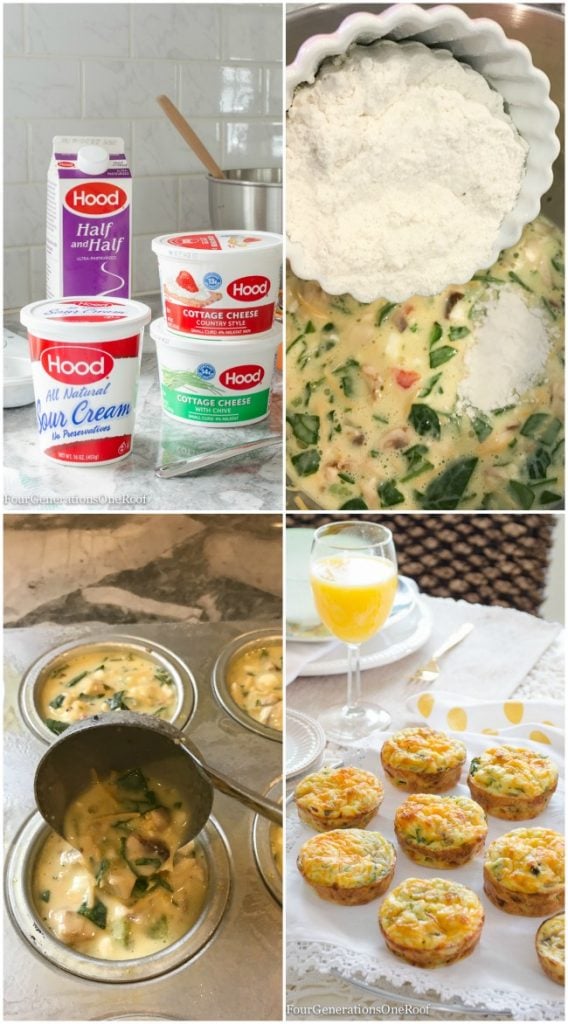 Easy Cottage Cheese Quiche Muffins tutorial