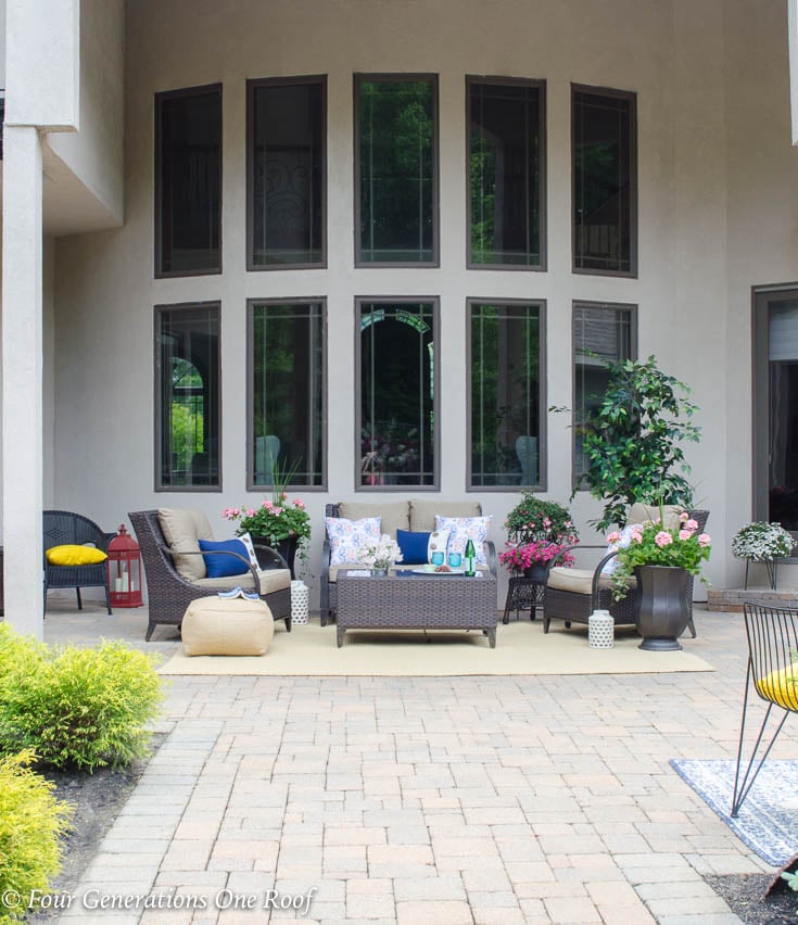 Big Backyard Patio Oasis Project Complete {Summer Patio Reveal}