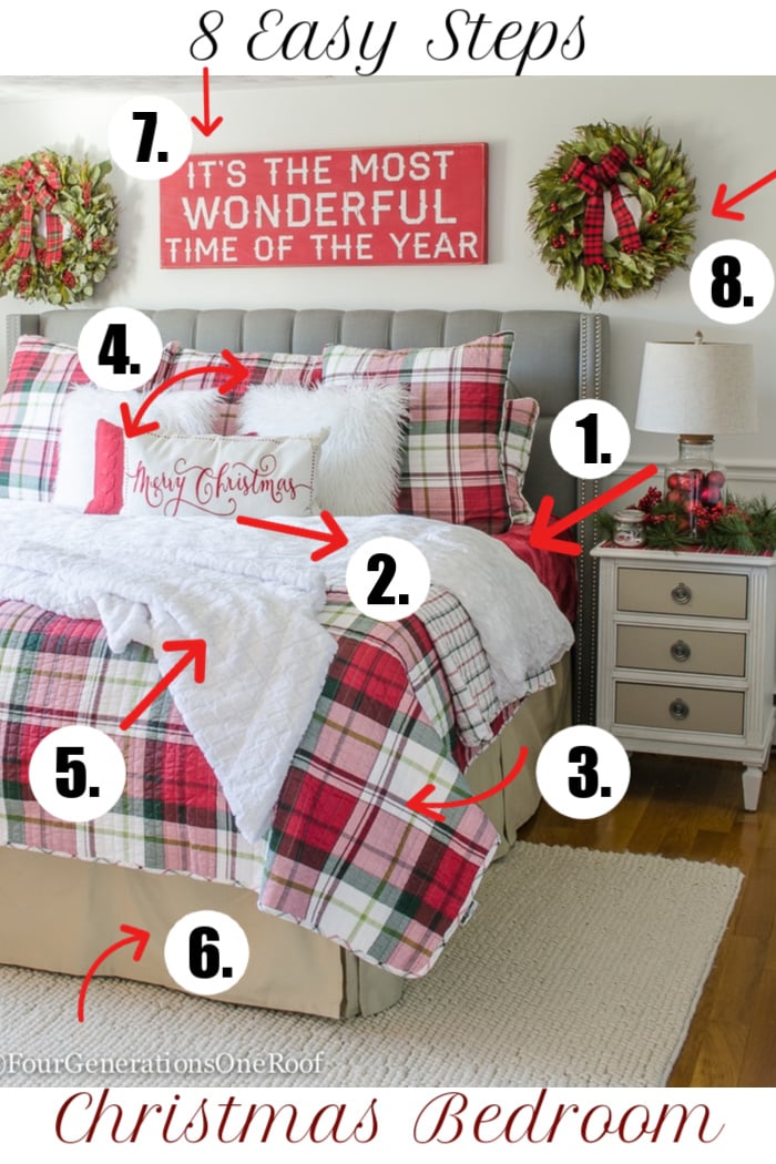 Christmas Bedding Ideas Makeover |Four Generations One Room
