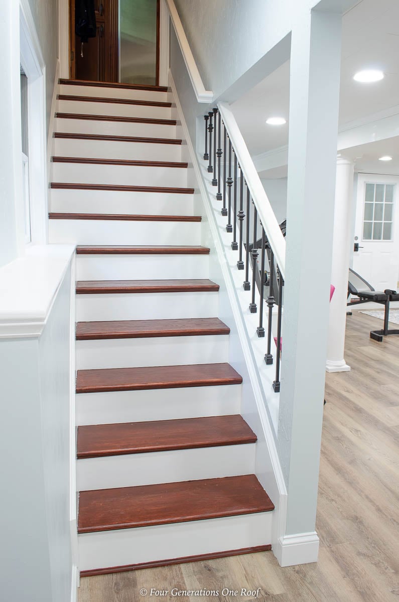 Our Basement Stair Ideas Makeover | Four Generations One Roof Our Basement Stair Ideas Makeover | Four Generations One Roof
