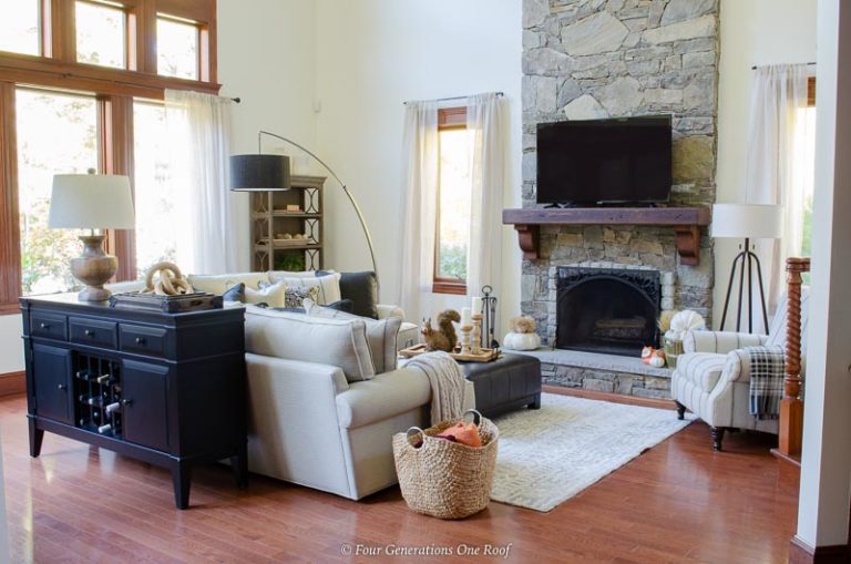 How to arrange a living room with a sectional | Four Generations One Roof