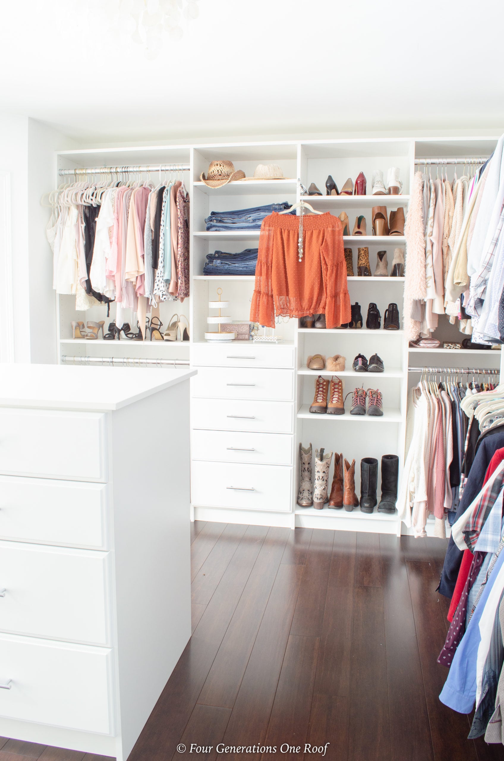 walk in closet second floor master suite