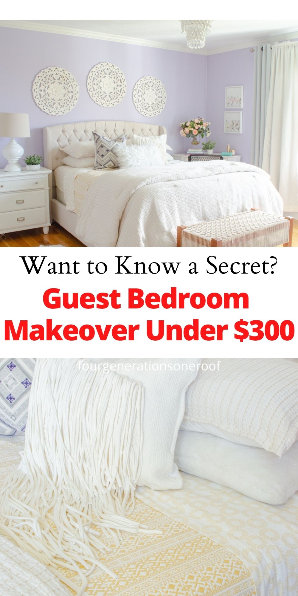 Decorate a Guest Bedroom - Makeover | Four Generations One Roof