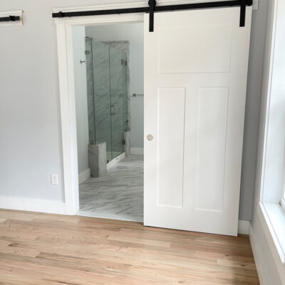 How To: Barn Door To Bathroom Entrance | Four Generations One Roof