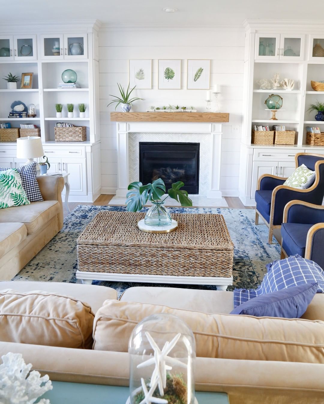 How To Get Coastal Living Room Look