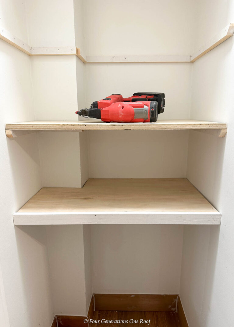How To Build Closet Shelves | Four Generations One Roof