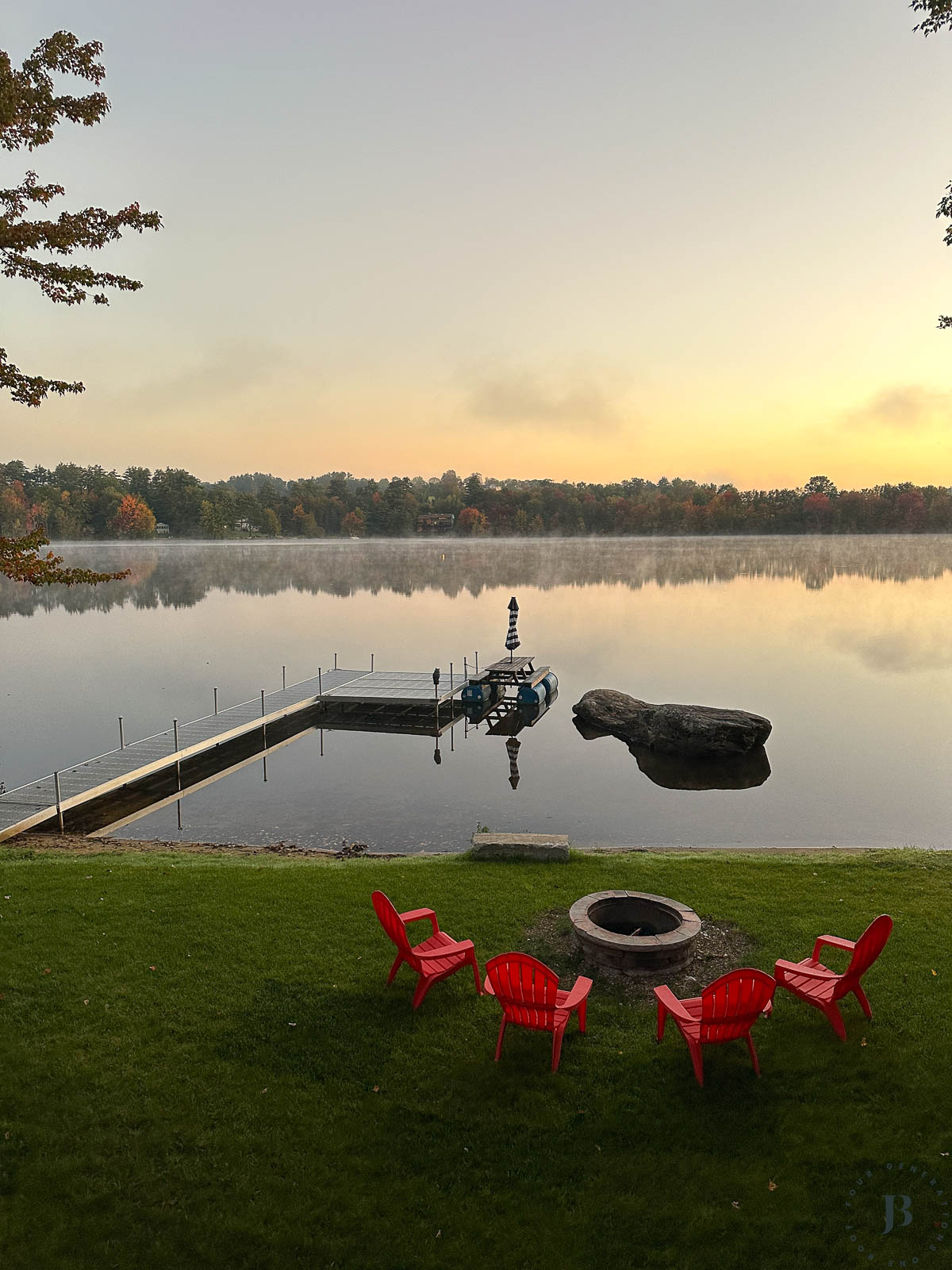 waterfront lake house in New Hampshire short term rental with dock 