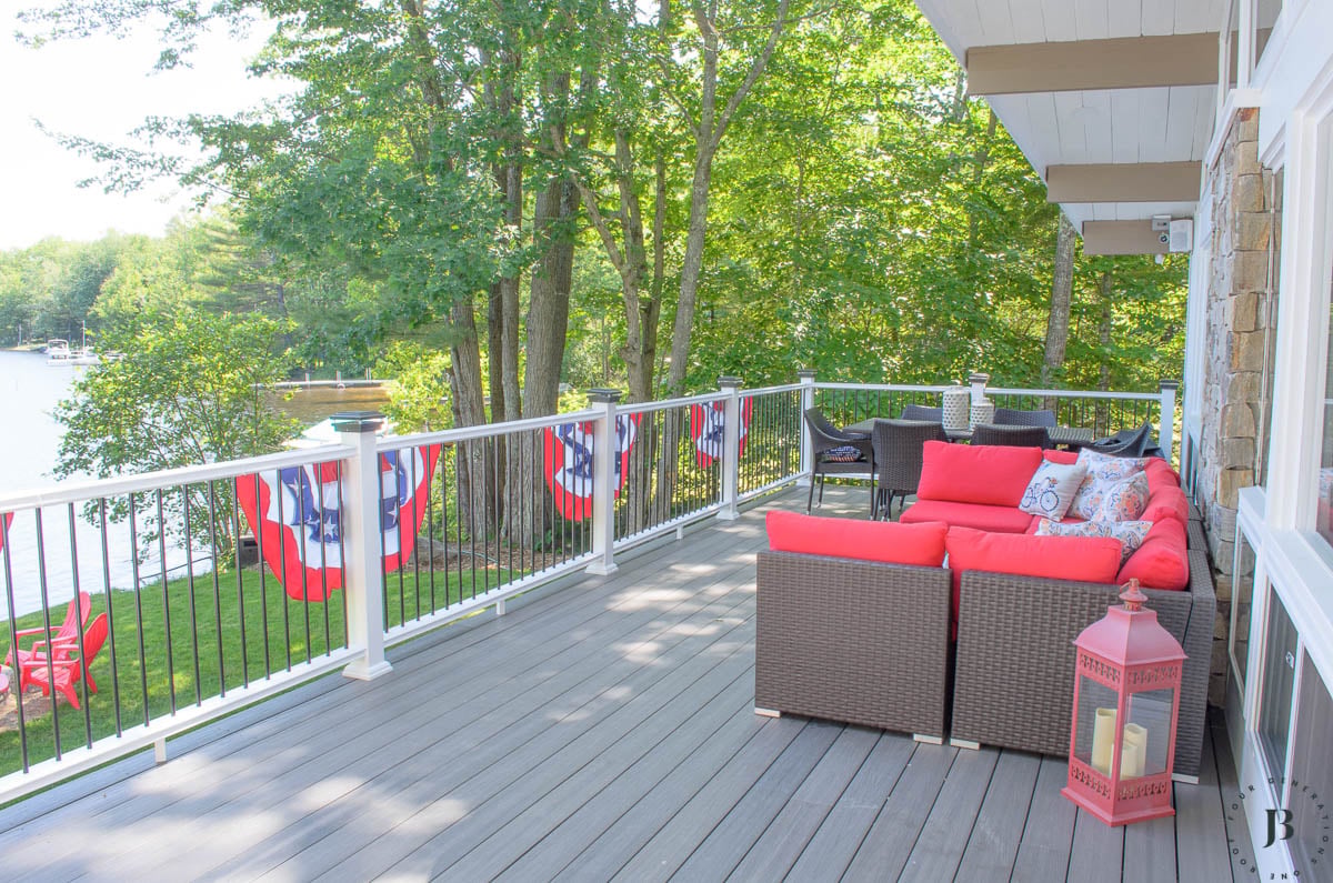 best lake house Airbnb vacation rental in New Hampshire with direct waterfront and private dock