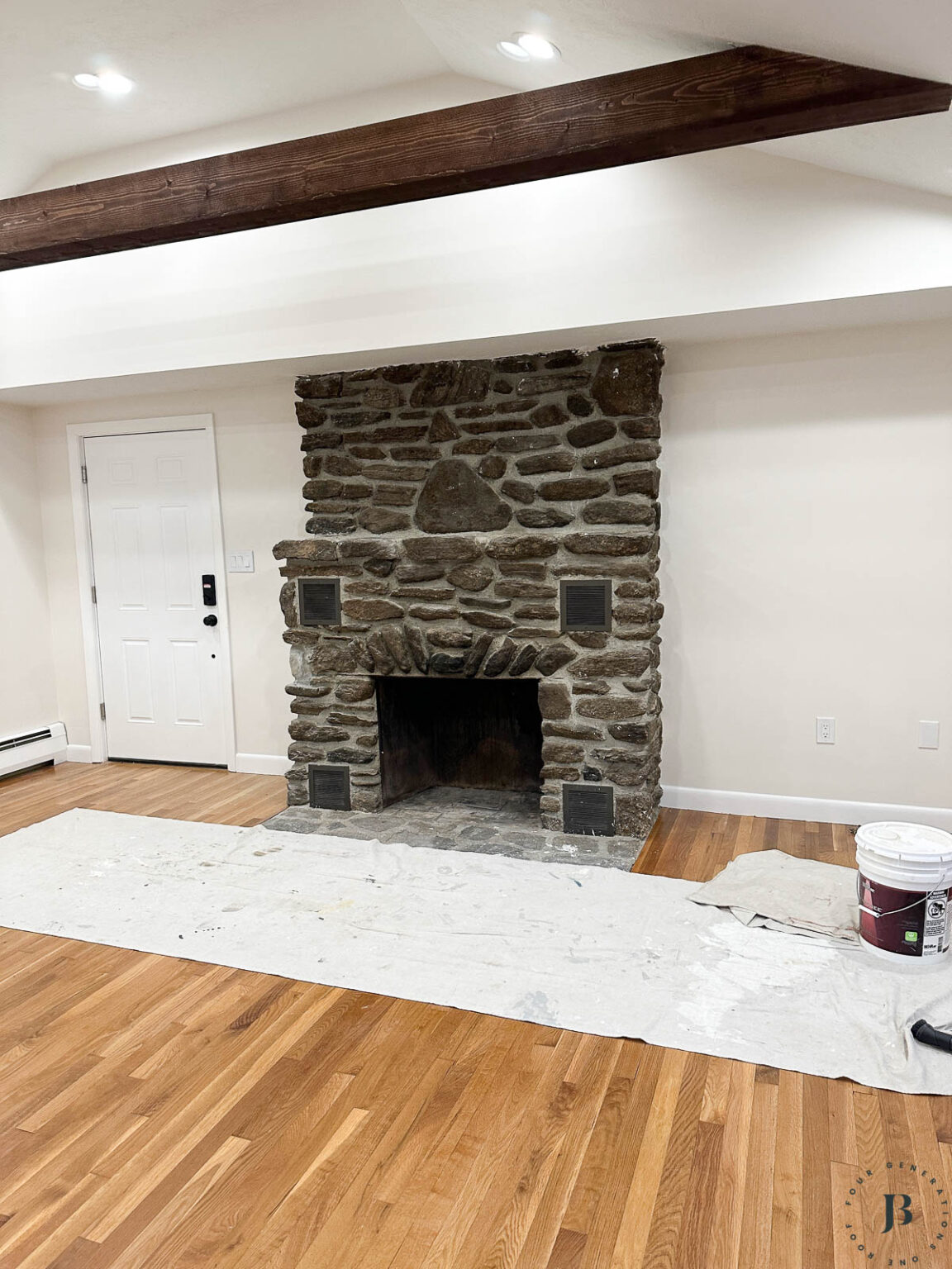DIY Fireplace Makeover | Four Generations One Roof