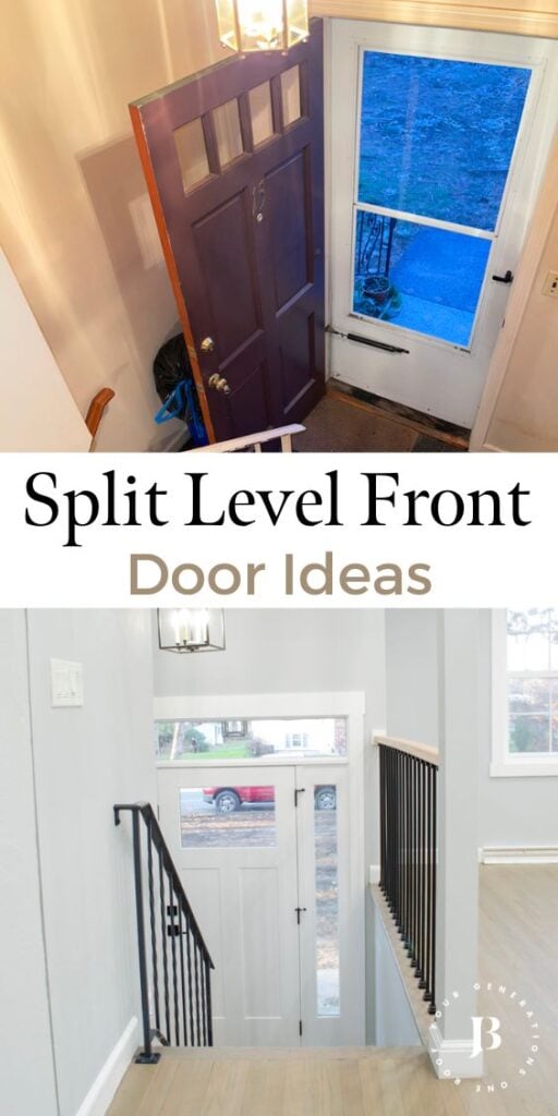 best split level front door ideas before and after