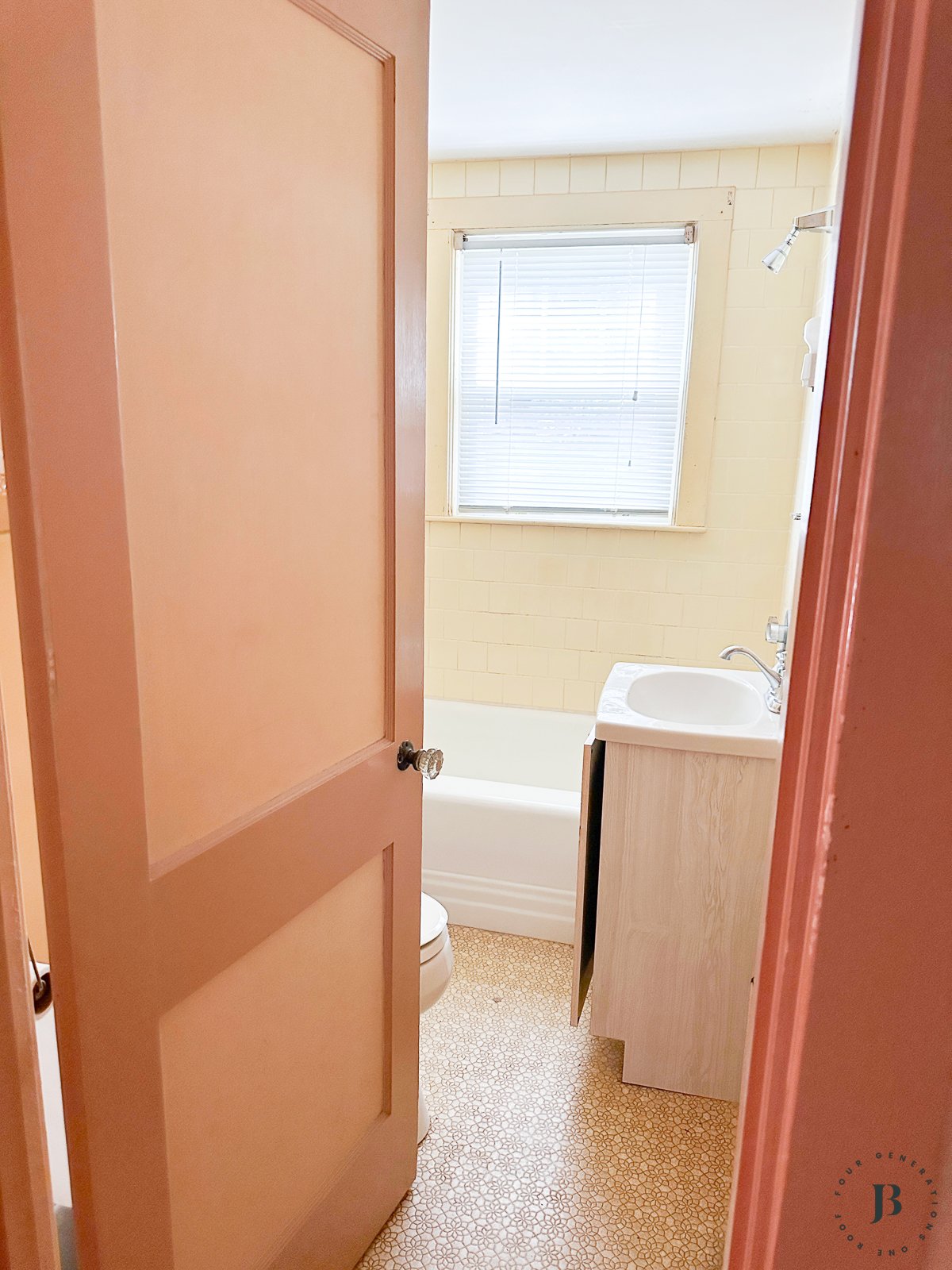 1950s bathroom remodel before and after