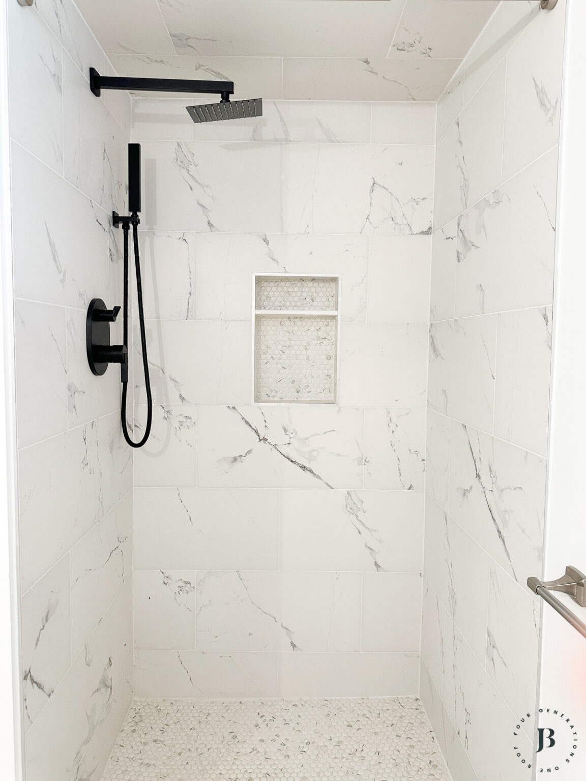 DIY board and batten bathroom | Four Generations One Roof