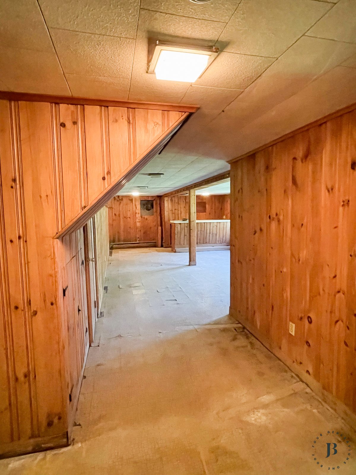 ranch house finished basement makeover before and after