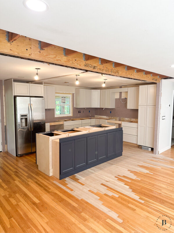 1970s Split Level Kitchen Remodel With Island