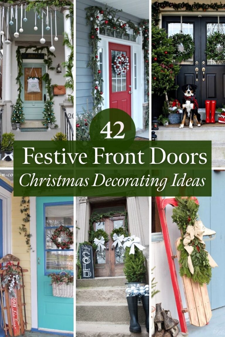 Front Door Christmas Decorations: 42 Ideas for Porches, Wreaths & Entryways
