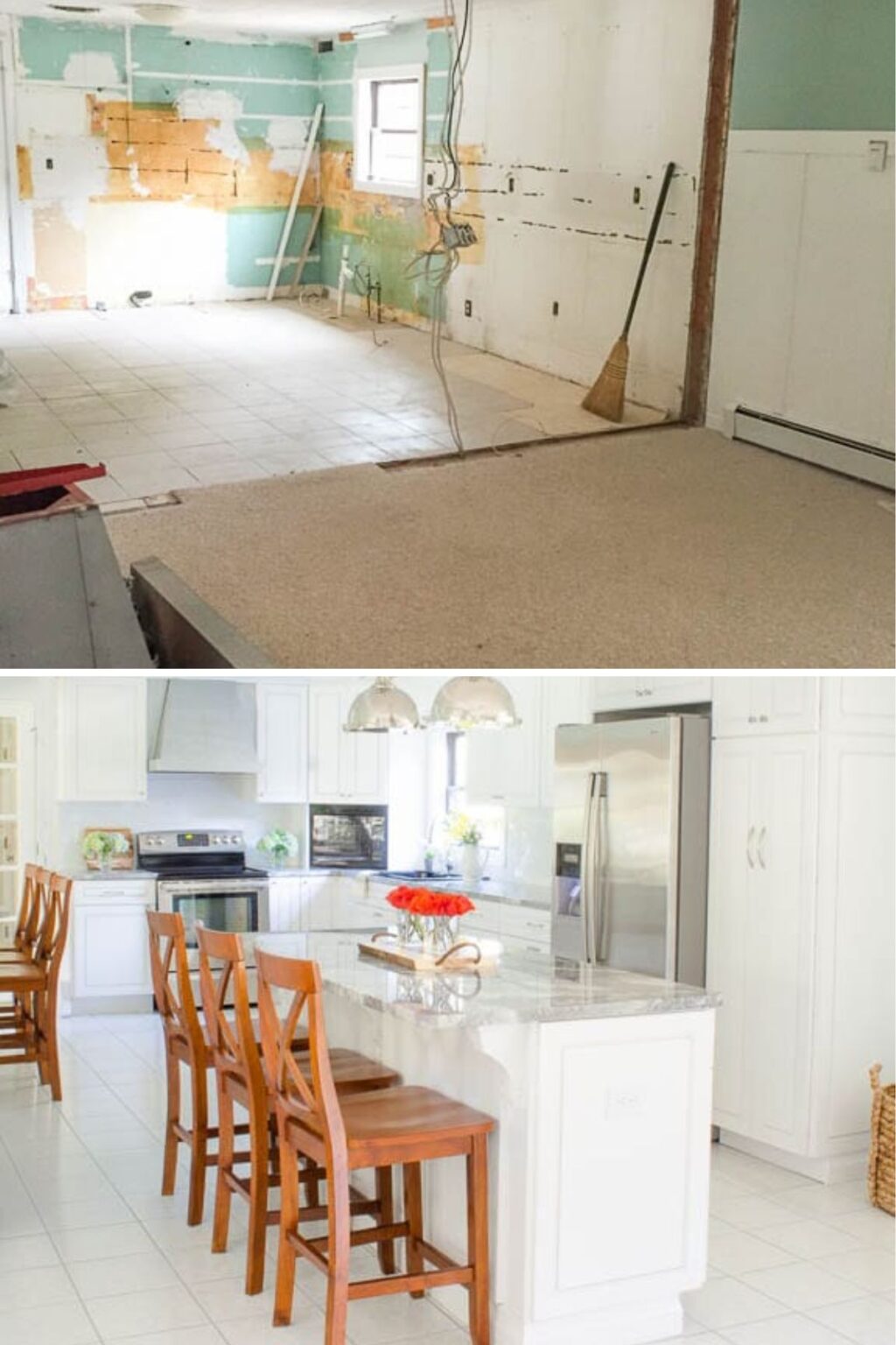 Complete 1970s Kitchen Remodel Before and After