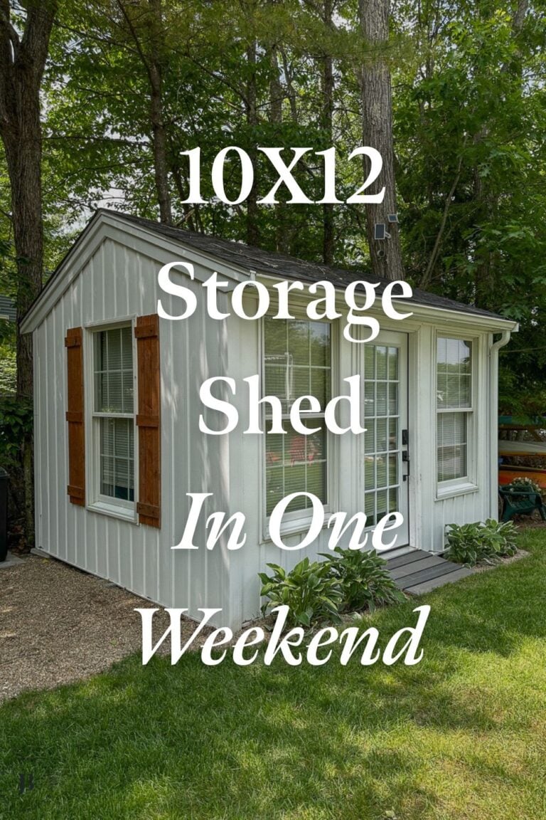 Building Our 10&times;12 Storage Shed in a Weekend (Yes, Really)