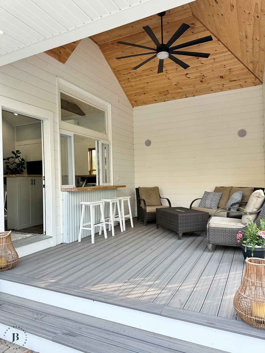 multigenerational house for sale modern mediterranean covered porch