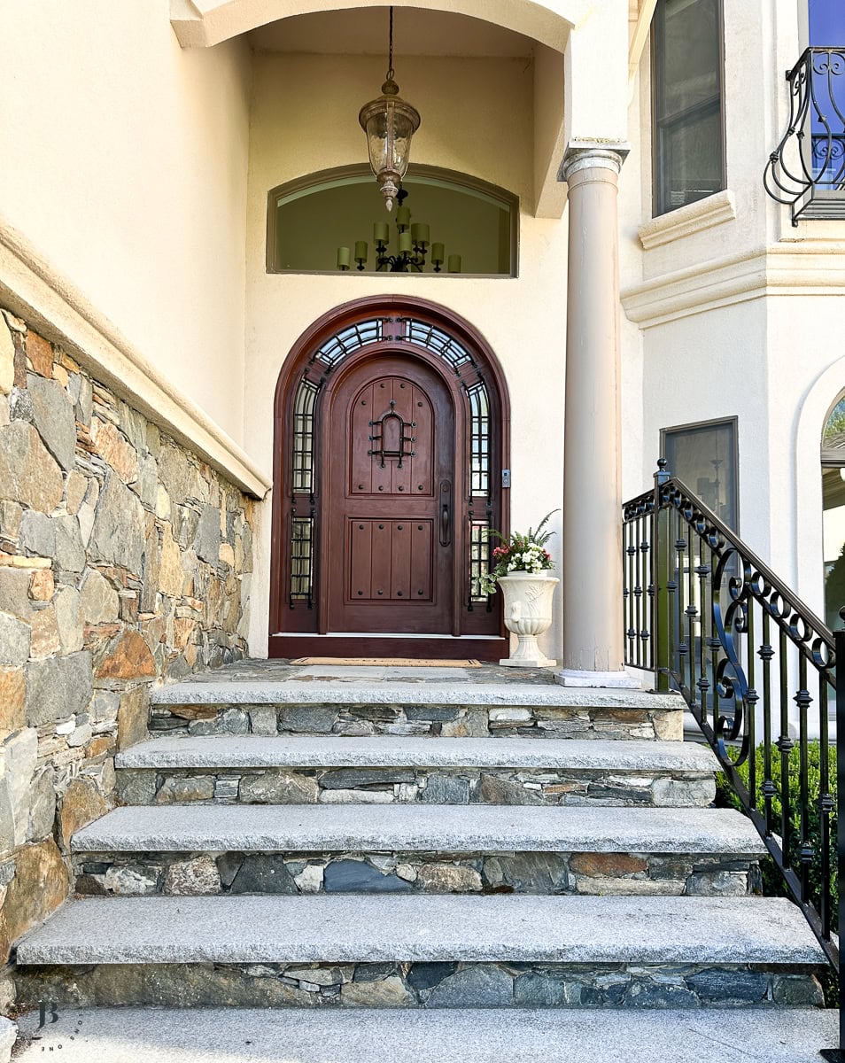 multigenerational house for sale modern mediterranean front door
