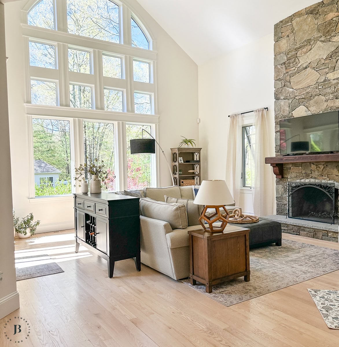 multigenerational house for sale modern mediterranean  living room