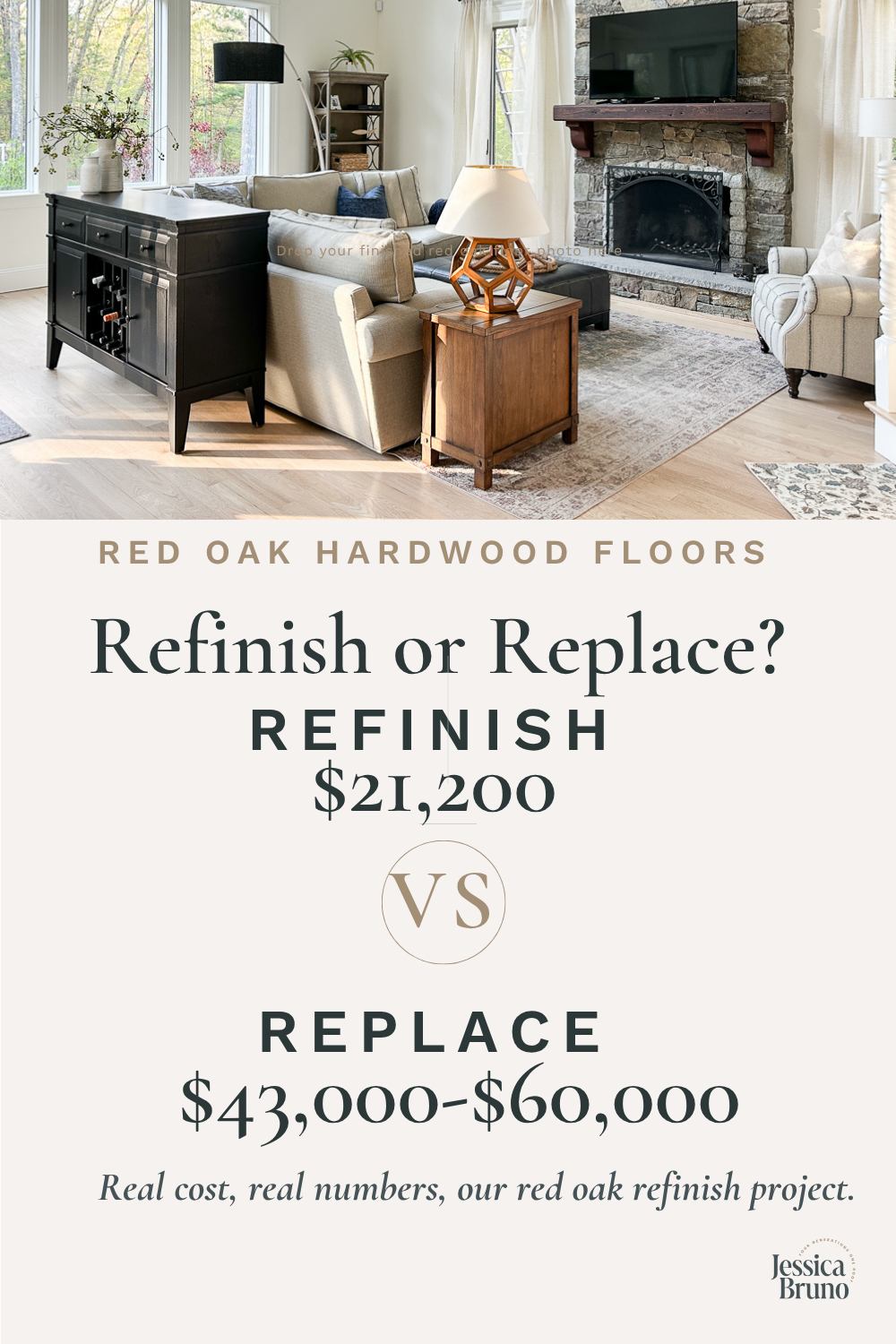 red oak vs white oak real cost to replace vs refinish 